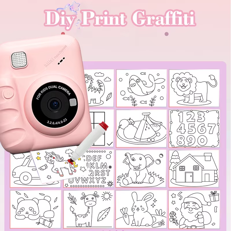 Appareil Photo Numérique pour Enfants avec Impression Instantanée